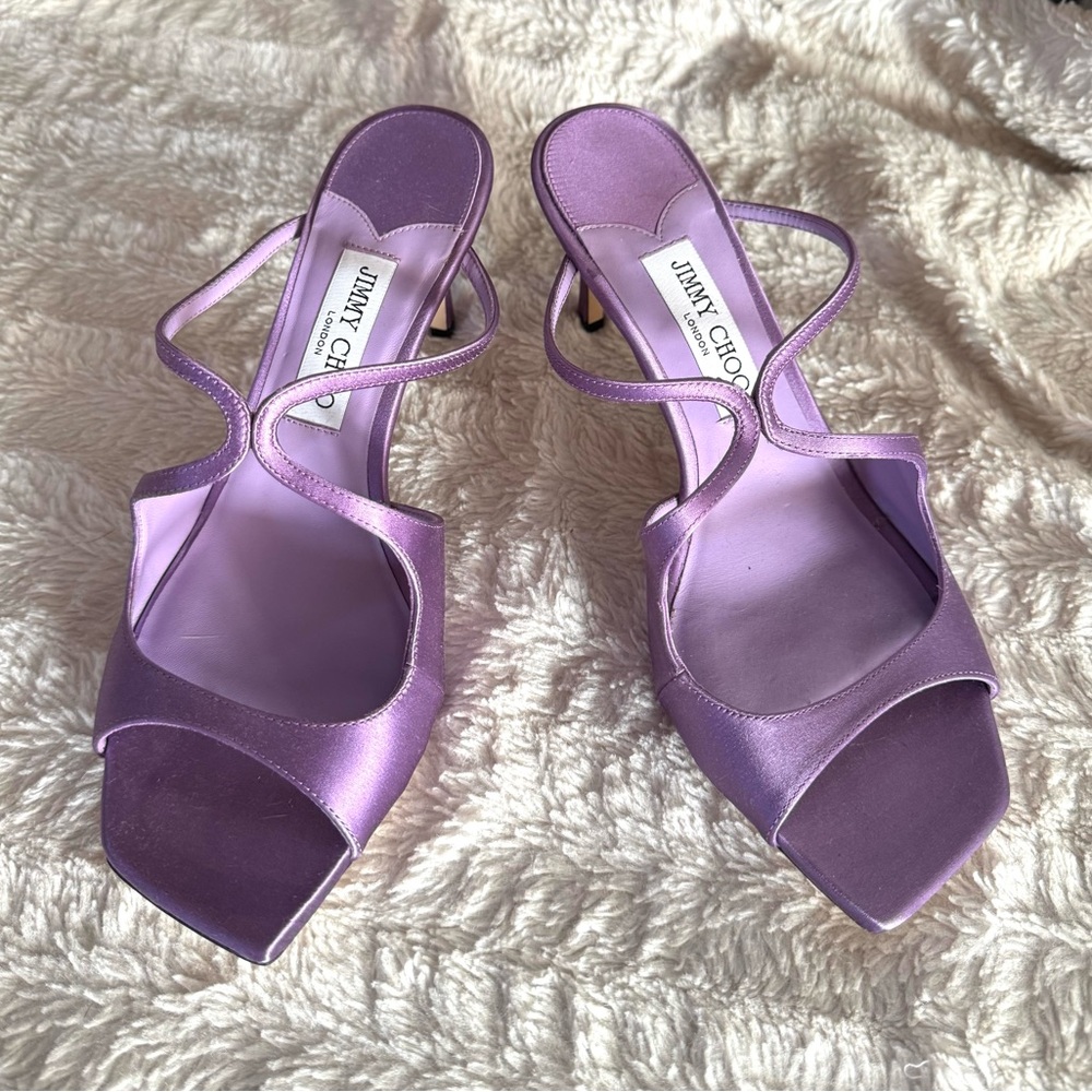 Jimmy Choo Anise Strappy Heel Mules - Picture 3 of 8